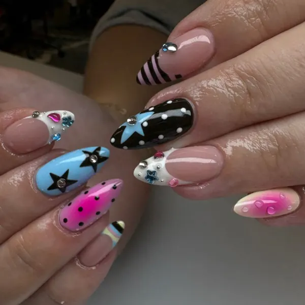 Nail work by Obsidian Nails & Lash Studio