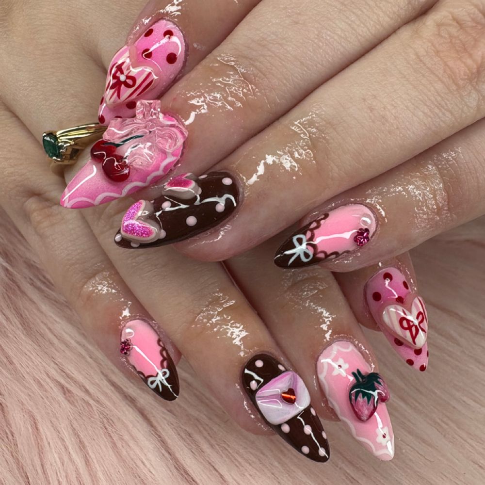 Nail work by Obsidian Nails & Lash Studio
