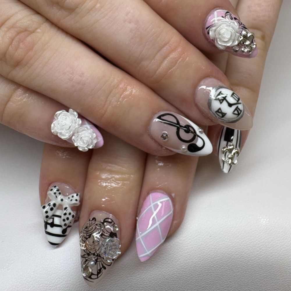 Nail work by Obsidian Nails & Lash Studio